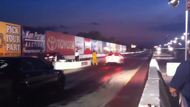 Lexus HS250h Drag racing on 1/8 mile track @ Irwindale Speedway, CA смотреть онлайн