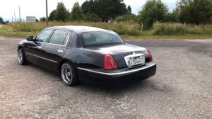 Lincoln Линкольн таун кар на спицах без глушителя no muffler ,wirewheels pipes