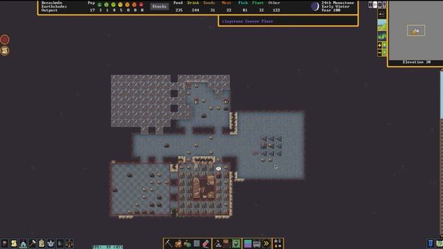ВОДЯНОЙ ШЛЮЗ, СТЕНЫ И ВОРОТА ?Dwarf Fortress #02 Season 1 смотреть онлайн