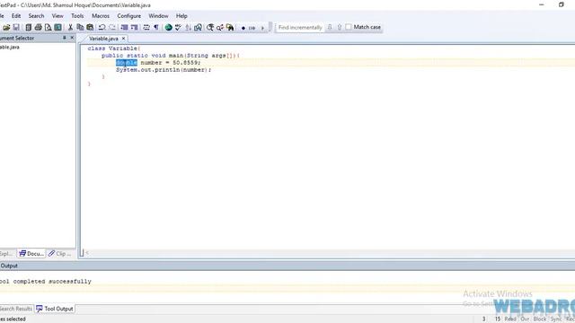 Java Programming Tutorial Bangla - Variable