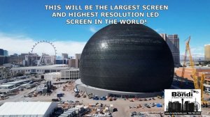 MSG Sphere And Las Vegas Strip 4K Drone Footage March 2023