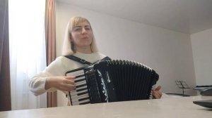 Конда - нибудь, песня Н. Кадышевой,  на аккордеоне
