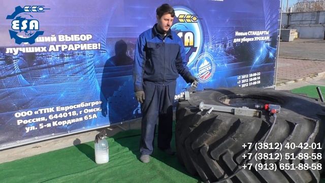 Забортовка колеса самостоятельно с помощью "МШК-1" - Как забортовать колесо трактора?