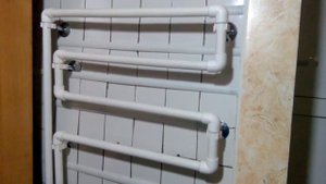 Полотенцесушитель из труб пвх