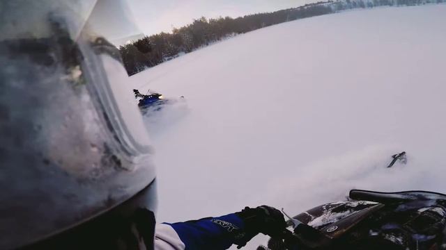 Yamaha nytro mtx, первый раз на снегоходе))) смотреть онлайн