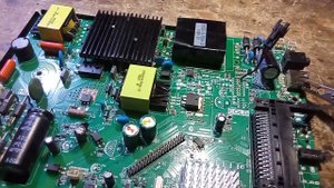 Рем. ТВ DEXP F48B7000V - проверка БП на подсветку.