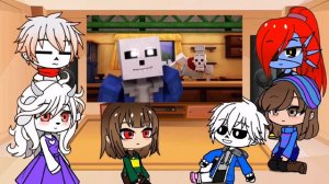 РЕАКЦИЯ НА UNDERTALE В МАЙНКРАФТЕ!