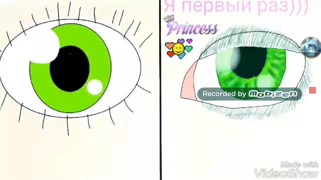 Я показываю как рисовать глаз человека! смотреть онлайн