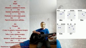 абучение песни прости меня моя любовь, на гитаре!!!