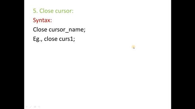 Cursor in SQL | Cursor in RDBMS | Cursors in PL/SQL with examples | Cursor in sql server смотреть онлайн