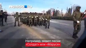 Оригенальное выступление Африканских парней курсантов Омского танкового училища на 23 февраля.Омск
