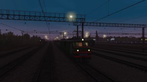 Trainz 19, вечерний грузовой «Карламан - Приуралье», часть 2 (перезалив)
