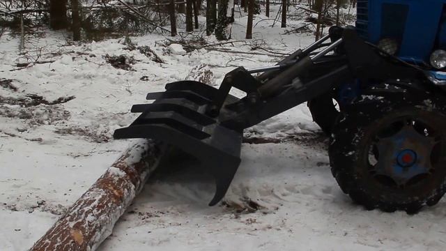 Лесной толкатель штабелер ЛТ-82/3 на МТЗ +.(926)205-90-92 смотреть онлайн