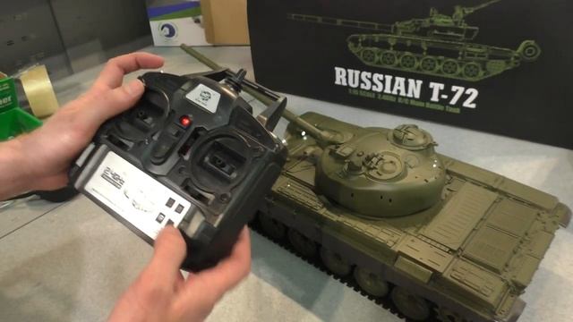 Обновленная версия танка Heng Long V6 T-72 1:16 с пушкой ИК+Пневмо смотреть онлайн