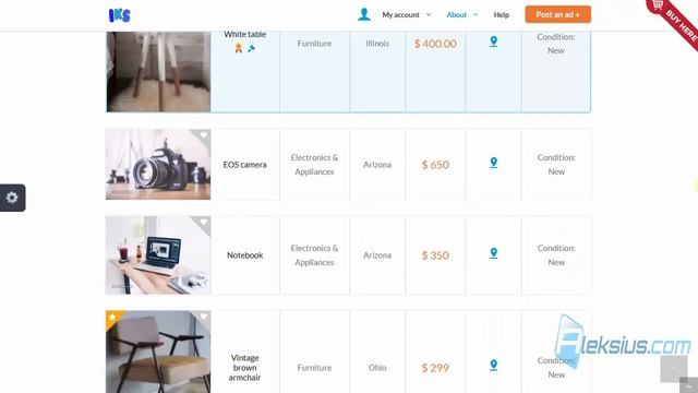 JM IKS – шаблон доски объявлений на Joomla смотреть онлайн