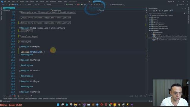 Entity Framework Core #16 - Count, LongCount, Any, Max, Min, Distinct, All, Sum, Average, Like Quer