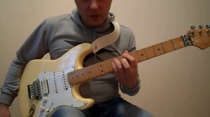 Красивый мелодичный риф на электрогитаре.Урок