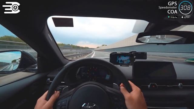 TOP SPEED |POV| in Toyota Supra on German Autobahn ✔ смотреть онлайн