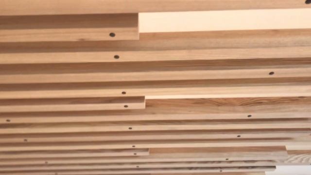 Декоративные рейки из ясеня + масло Borma Wachs смотреть онлайн