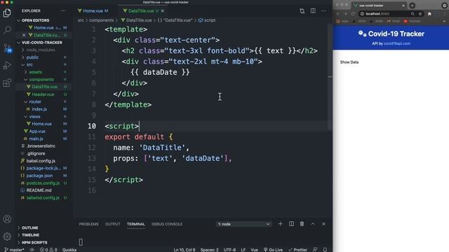 Build a Covid Tracker App With Vue.js & Tailwind смотреть онлайн