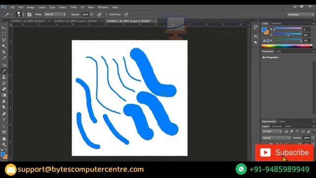 Pencil Tool in Photoshop CS3 CS4 CS5 CS6 CC in Hindi with Example | Rajan Tech Shows
