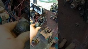 Органы управления самодельного минитрактора с двигателем от "Оки"