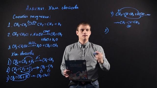 ХИМИЯ 10 класс : Алкены. Химические свойства смотреть онлайн