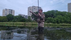 Ловля живца на вершу и поплавок.