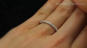 Diamond 18ct White Gold 0.65 Carat Round Eternity Ring