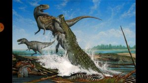 #ДЕЙНОЗУХ VS #САРКОЗУХ. АРЕНА МЕЗОЗОЯ #10. ГИГАНТЫ - КРОКОДИЛЫ СЦЕПИЛИСЬ!