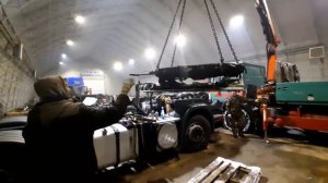 Установка седла Scania