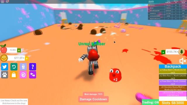 NEW BLOB HAMMER + Donut Realm + Meeting Blob Ross (CODES) Roblox Blob Simulator смотреть онлайн