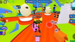 играем в Roblox симулятор надувание жвачки