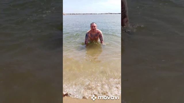 Каспийское море🌊. Пляж  Am Strand. Махачкала. Дагестан.