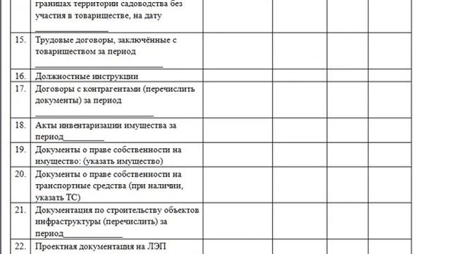ПОЛОЖЕНИЕ о передаче документов в связи с переизбранием Председателя товарищества