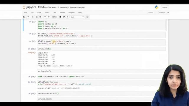 What is stationarity ? How to make a series stationary?  Stationarity in python-codes with example