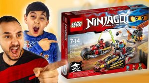 ПАПА РОБ И ЯРИК СОБИРАЮТ КОНСТРУКТОР LEGO NINJAGO: ПОГОНЯ НА МОТОЦИКЛАХ НИНДЗЯГО - СБОРНИК!