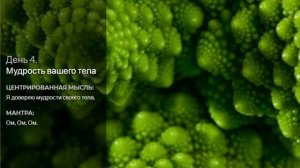 День 4. Медитация " Мудрость Вашего Тела."  "ИДЕАЛЬНОЕ ЗДОРОВЬЕ". Дипак Чопра.