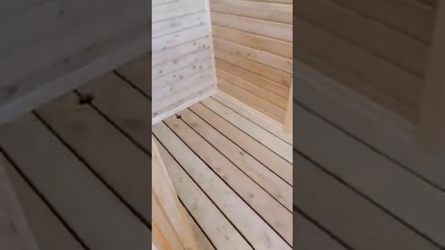 Готовая баня 2.5х6 м от компании "Садовый Мир" смотреть онлайн