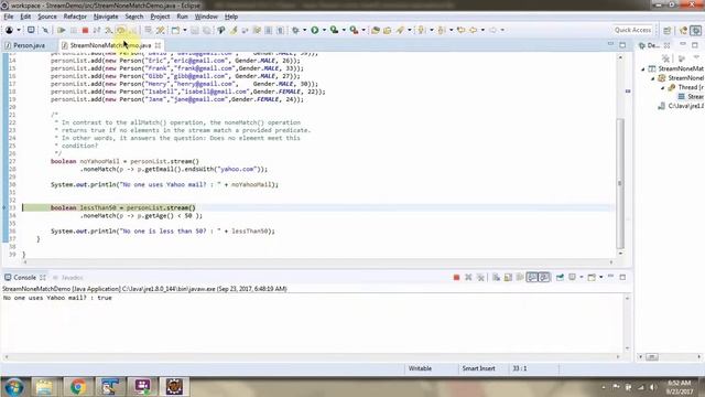 How to use noneMatch terminal operation of Java 8 Stream? | Streams in Java 8 смотреть онлайн