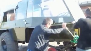 Видео . Вездеход самодельный .