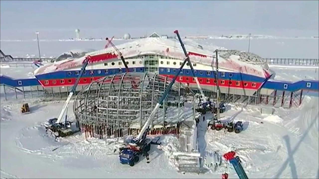 В завершающей стадии - строительство уникального комплекса Минобороны "Арктический трилистник"