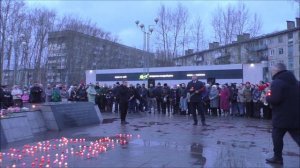 Ачинск скорбит. Митинг в память жертв теракта в "Крокус Сити Холл". 25.03.24г. Автор Елена Цыганова.