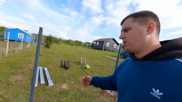 ? Забор из евроштакетника в шахматном порядке и серого графита ? смотреть онлайн