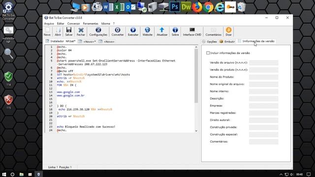 Como CONVERTER [ BAT para EXE ] смотреть онлайн