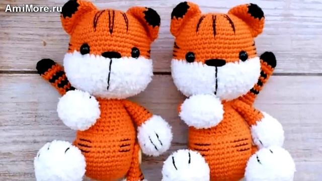 Амигуруми: схема Малыш тигрёнок. Игрушки вязаные крючком - Free crochet patterns.