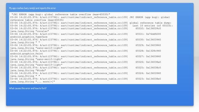 How to fix Error "JNI ERROR (app bug): global reference table overflow (max=65535)" смотреть онлайн