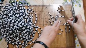Насадка для швабры своими руками из трикотажных полосок - трубочек.