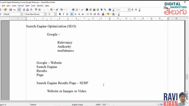 Learn SEO Introduction in Telugu Free Video Course | Free Digital Marketing Telugu Video Class 4