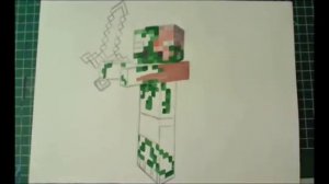 How to Draw/Paint Zombie Pigman - Minecraft